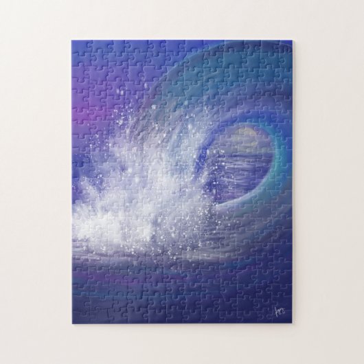 Indigo Ocean Wave Puzzle Legpuzzel (Verticaal)