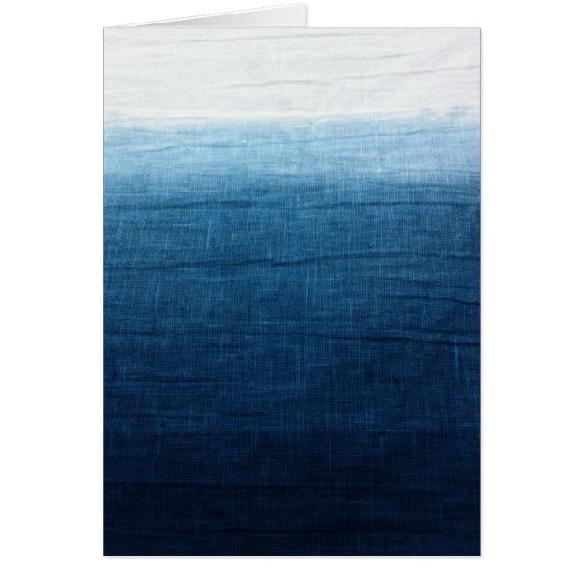 Indigo Ombre Fade Dip Dyed Shibori (Voorkant)