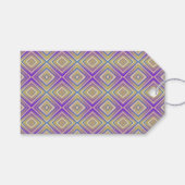 Indigo Paars Alternative Diamond Pattern Cadeaulabel (Voorkant (Horizontaal))
