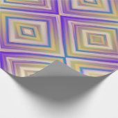 Indigo Paars Alternative Diamond Pattern Cadeaupapier (Hoek)