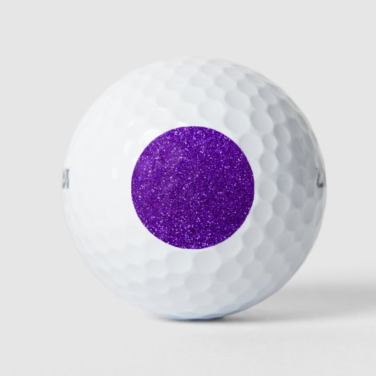 Indigo paarse glitter golfballen (Voorkant)