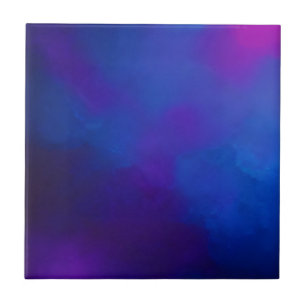 Indigo paarse roze abstracte kunst tegeltje