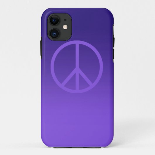 Indigo Paarse Vredesbord Case-Mate iPhone Case (Achterkant)