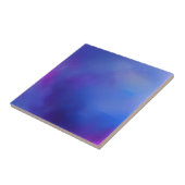 Indigo paarse wolken abstracte kunst tegeltje (Zijkant)