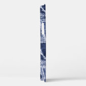 Indigo Patchwork: gestructureerde gecontroleerde e Case-Mate iPhone Case (Achterkant / Rechts)