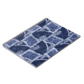 Indigo Patchwork: gestructureerde gecontroleerde e Notitieboek (Linkerzijde)