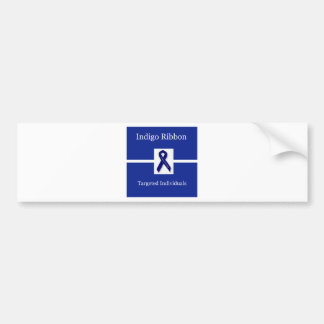 Indigo Ribbon in viering Bumpersticker