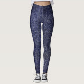 Indigo Rinse Faux Denim Leggings (Voorkant)