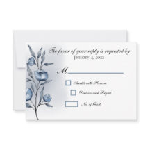 Indigo Romance Huwelijksreactiekaarten