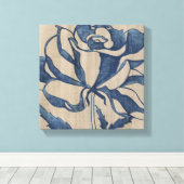 Indigo Roos Canvas Afdruk (Insitu (Houten vloer))