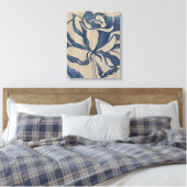 Indigo Roos Canvas Afdruk (Insitu (Slaapkamer))