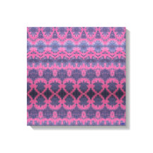 Indigo Roze II opgerekt canvasprint