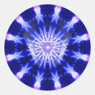 Indigo Scout Mandala Ronde Sticker