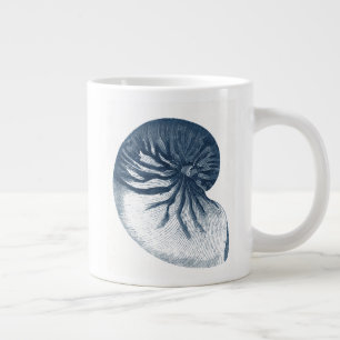 Indigo Shark Eye Seashell Extra Grote Beker