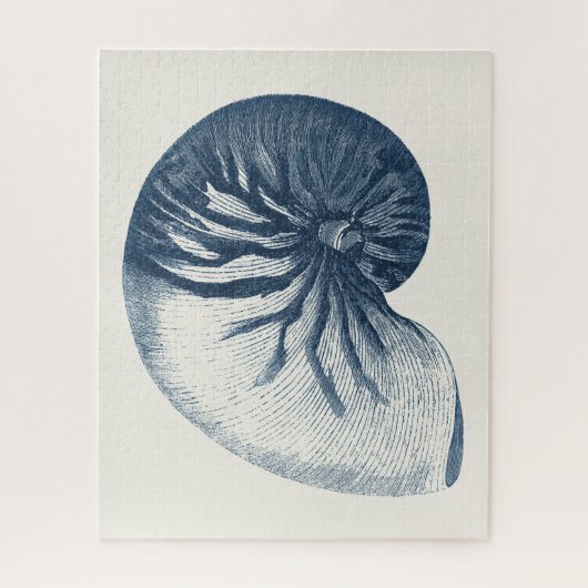 Indigo Shark Eye Seashell Legpuzzel (Verticaal)