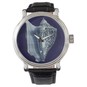 Indigo Shells I Horloge