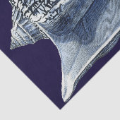 Indigo Shells I Tissuepapier (Detail)