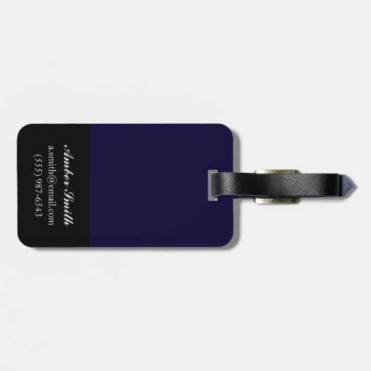 Indigo Shells IV Bagagelabel (Achterkant horizontaal)