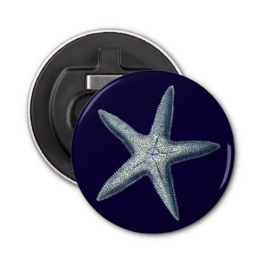 Indigo Shells IV Button Flesopener (Voorkant)