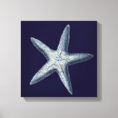 Indigo Shells IV Canvas Afdruk (Voorkant)