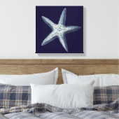 Indigo Shells IV Canvas Afdruk (Insitu (Slaapkamer))