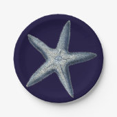 Indigo Shells IV Papieren Bordje (Voorkant)