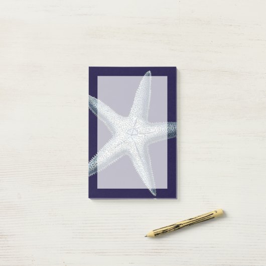 Indigo Shells IV Post-it® Notes (Op bureau)