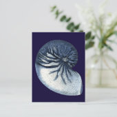 Indigo Shells VII Briefkaart (Staand voorkant)