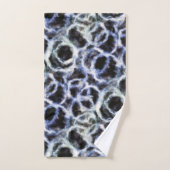 indigo shibori recyclé : (Serviette à main)