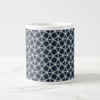 Indigo Sneeuwbloem Lattice Extra Grote Beker