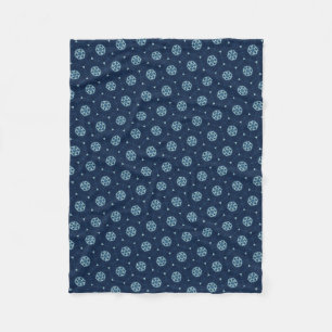 Indigo Spirit: Boho Afrikaanse Geometrie Fleece Deken