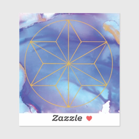 Indigo star sticker (Feuille)