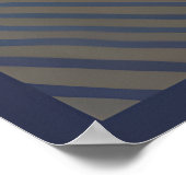 Indigo stromingen: een Abstracte stroom van textuu Poster (Hoek)