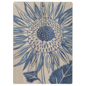 Indigo Sunflower Klembord (Achterkant)