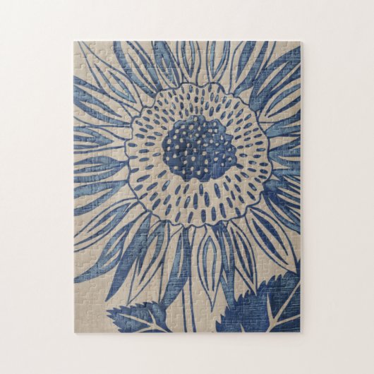 Indigo Sunflower Legpuzzel (Verticaal)