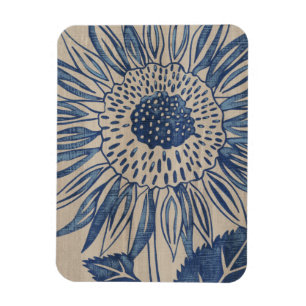 Indigo Sunflower Magneet