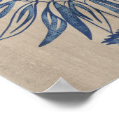 Indigo Sunflower Poster (Hoek)