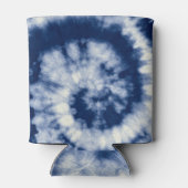 Indigo swirl, stropdas-kleurstof, bohemien. blikjeskoeler (Achterkant)