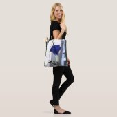 Indigo Swirl Winde Draagtas (Op model)