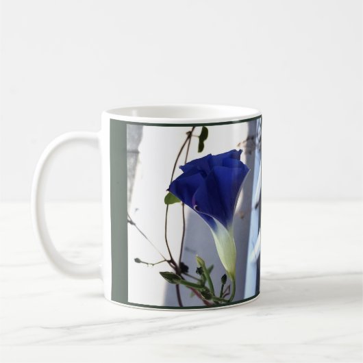 Indigo Swirl Winde Koffiemok (Links)