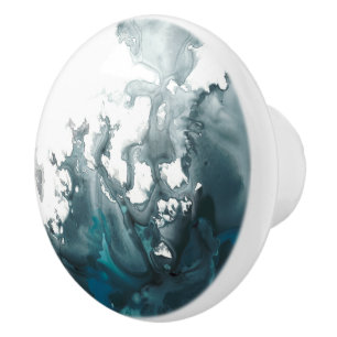 Indigo Tempest Keramische Knop