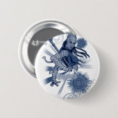 Indigo Tribe 10 Ronde Button 5,7 Cm (Voorkant /achterkant)