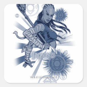 Indigo Tribe 10 Vierkante Sticker