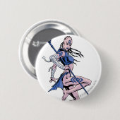 Indigo Tribe 1 Ronde Button 5,7 Cm (Voorkant /achterkant)