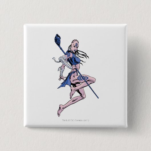 Indigo Tribe 1 Vierkante Button 5,1 Cm (Voorkant)