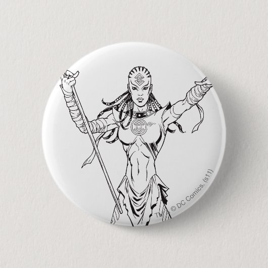 Indigo Tribe 6 Ronde Button 5,7 Cm (Voorkant)