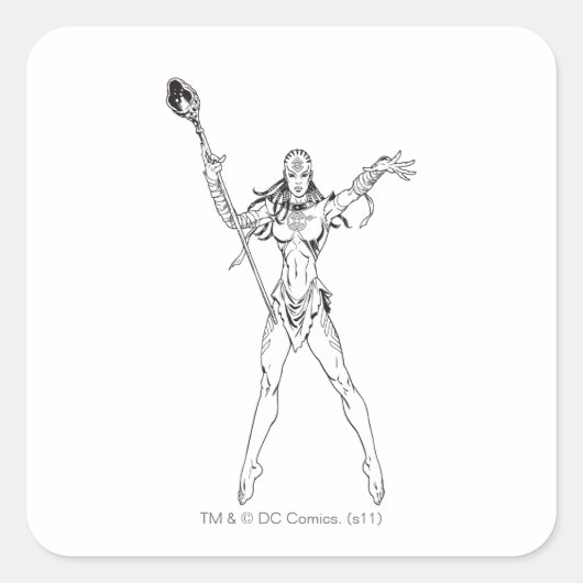 Indigo Tribe 6 Vierkante Sticker (Voorkant)