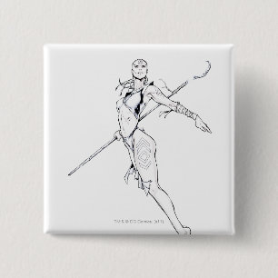 Indigo Tribe 8 Vierkante Button 5,1 Cm