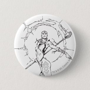 Indigo Tribe 9 Ronde Button 5,7 Cm