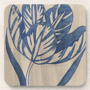 Indigo Tulip Bier Onderzetter